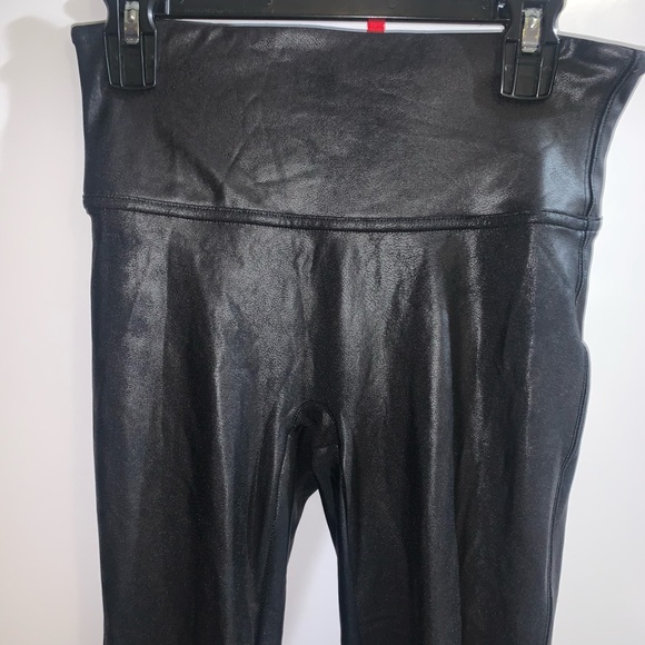 SPANX Faux Leather Leggings in Black - Picture 6 of 7